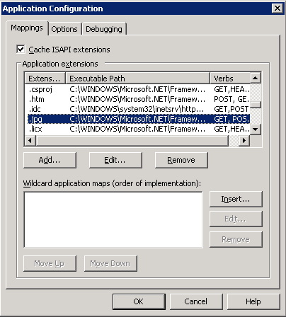 IIS config
